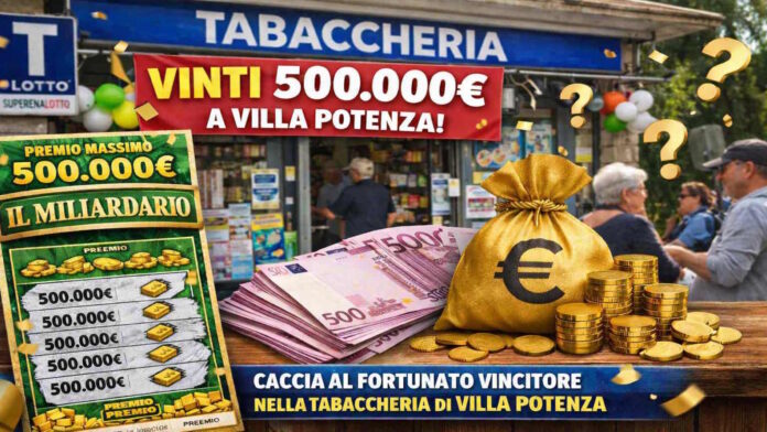 Gratta e vinci da 5 euro cambia una vita: centrati 500.000€ a Villa Potenza!